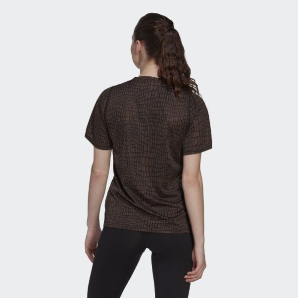 T-shirt De Course à Imprimé Crocodile Noir Run Icons Adidas