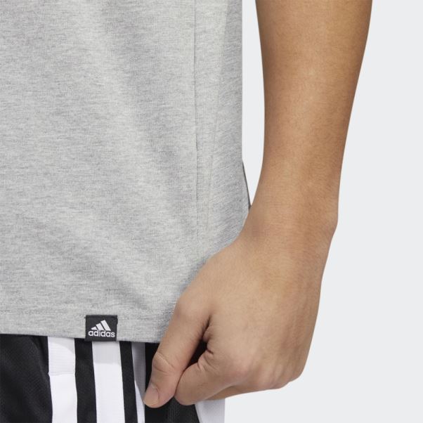 Sleep On T-shirt Graphique Gris Moyen Adidas