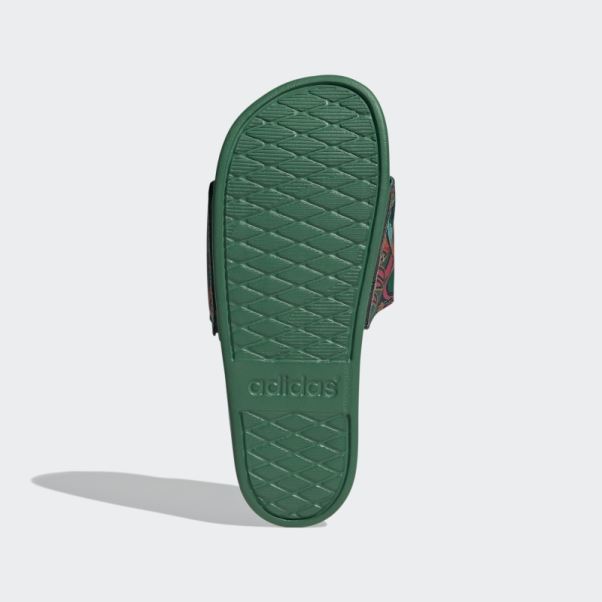 Sandales Adilette Confort Vert Gras Adidas