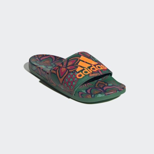 Sandales Adilette Confort Vert Gras Adidas