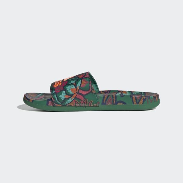 Sandales Adilette Confort Vert Gras Adidas