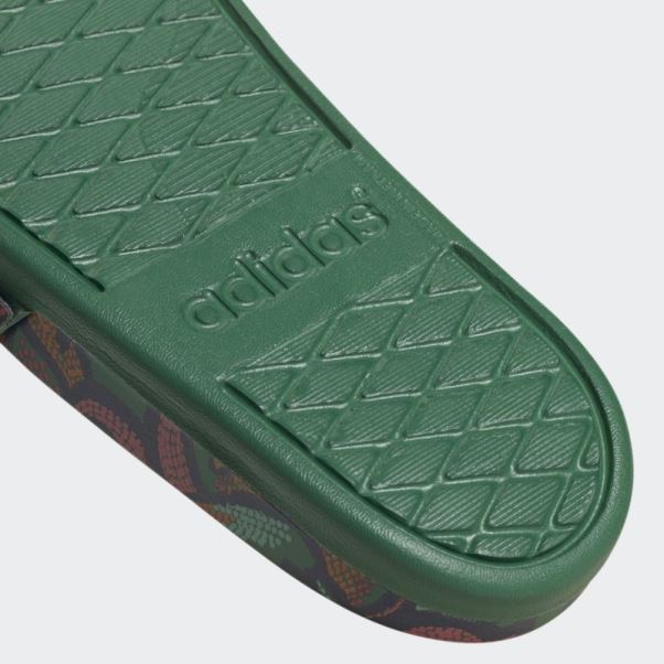 Sandales Adilette Confort Vert Gras Adidas