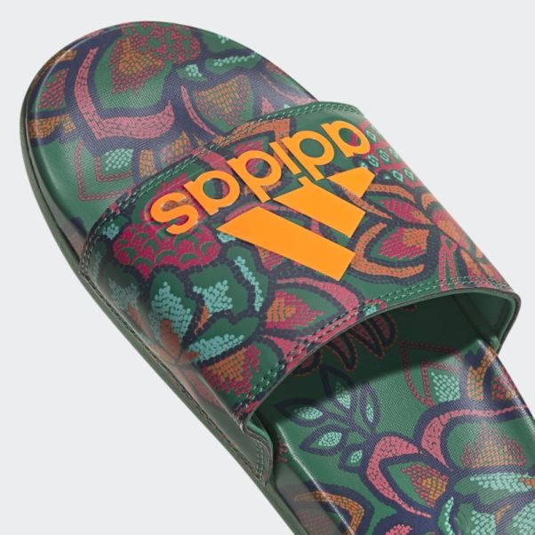 Sandales Adilette Confort Vert Gras Adidas