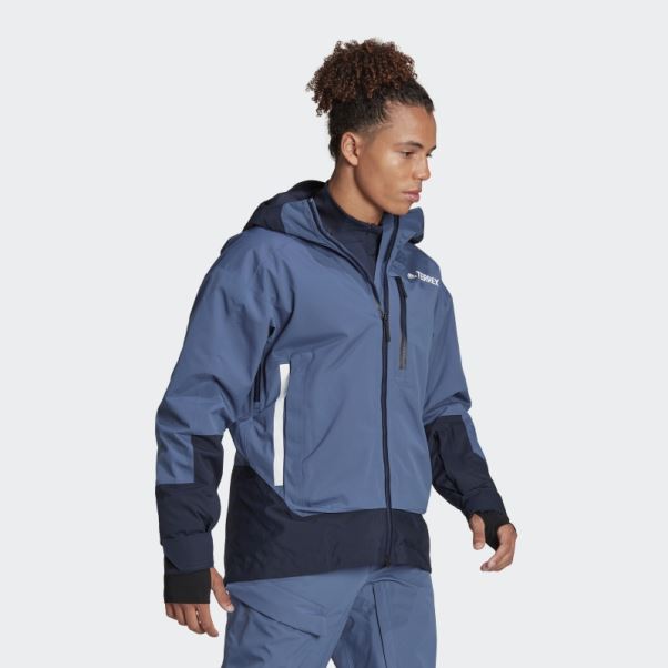 Veste Isolée 2 Couches Adidas Steel Terrex Myshelter Snow