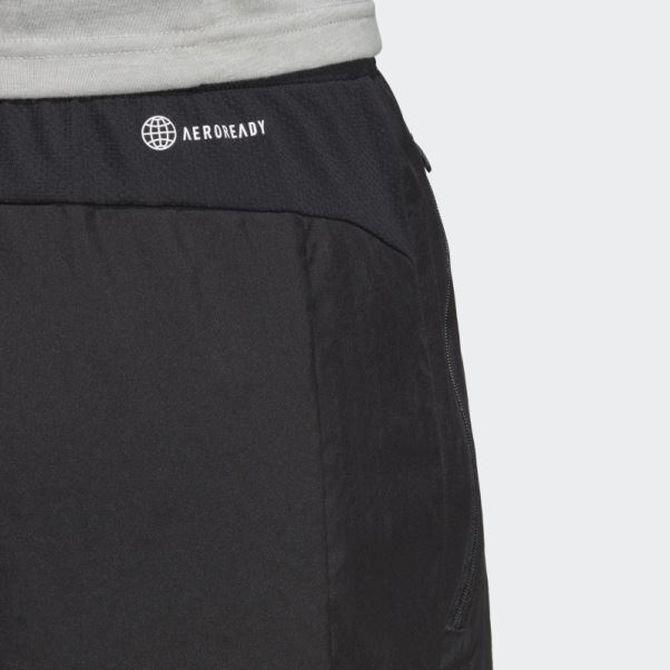 Short D'entraînement Tissé Essentiel Train Noir Adidas