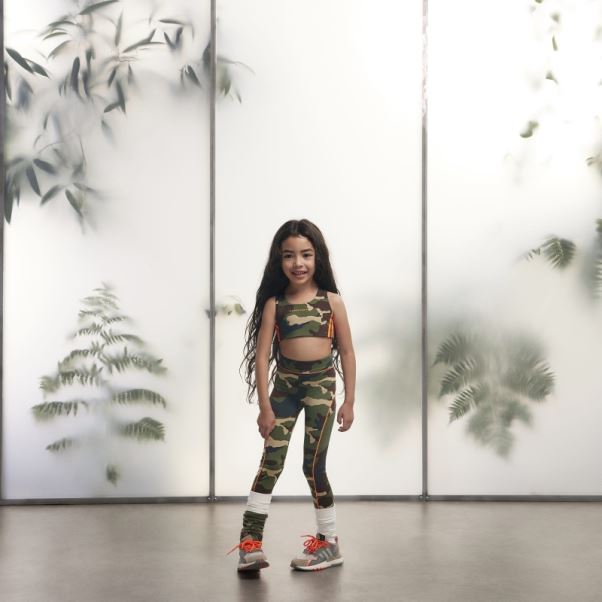 Haut à Découpes Imprimé Camouflage Adidas
