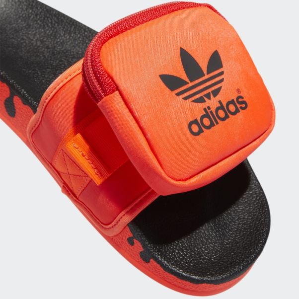 Claquettes Pouchylette Rouges Adidas