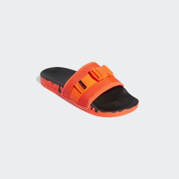 Claquettes Pouchylette Rouges Adidas