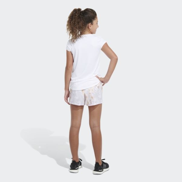 Aop Wovn Pacer Short23 Adidas Blanc