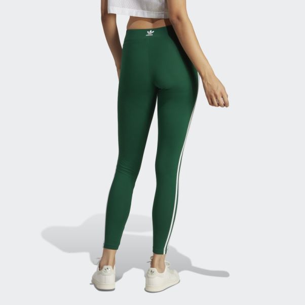 Legging Adicolor Classics 3 Bandes Vert Foncé Adidas