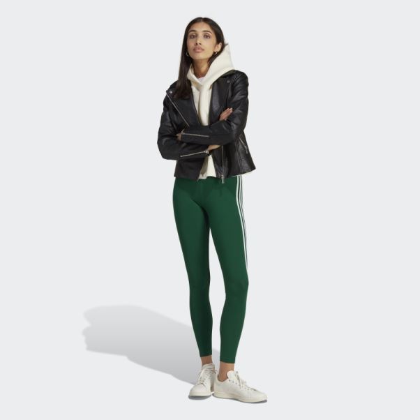 Legging Adicolor Classics 3 Bandes Vert Foncé Adidas