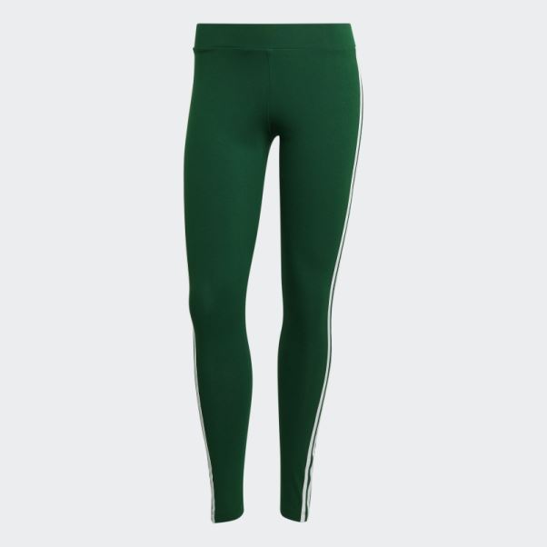 Legging Adicolor Classics 3 Bandes Vert Foncé Adidas