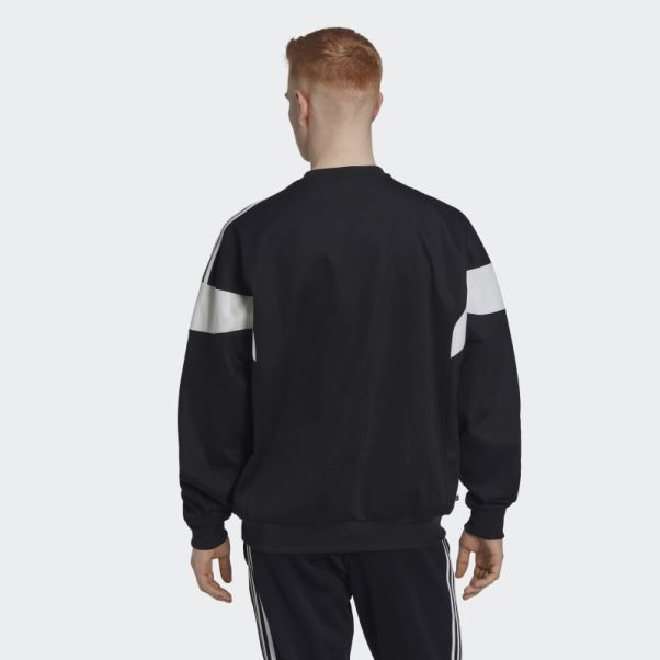Sweat Adicolor Classics Cut Line Crew Noir Adidas