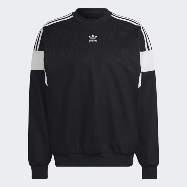 Sweat Adicolor Classics Cut Line Crew Noir Adidas