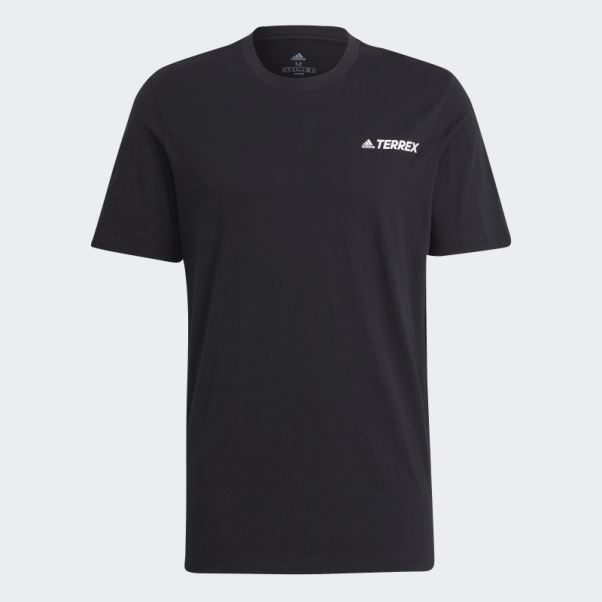 T-shirt Graphique Noir Terrex Montagne Adidas