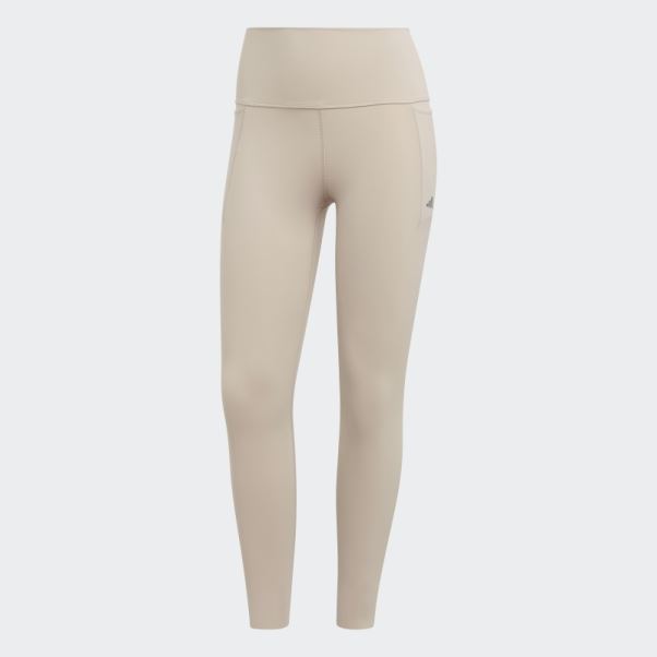 Legging Optime Training Luxe 7/8 Taupe Adidas