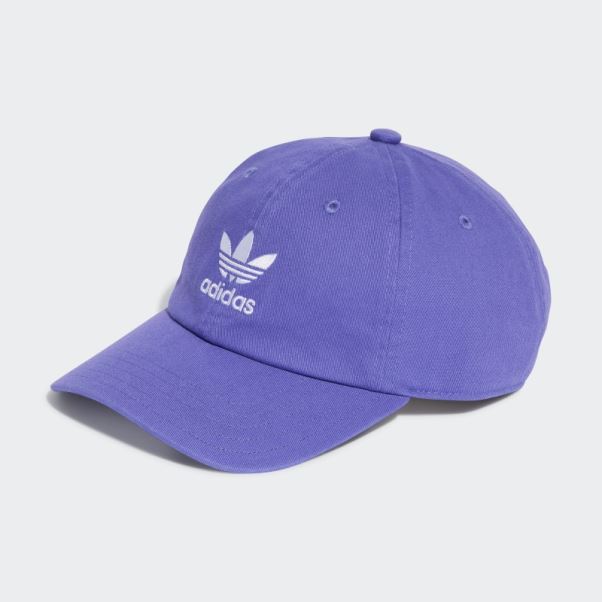 Casquette De Baseball Lilas Adidas Adicolor Classics Trefoil Stonewashed