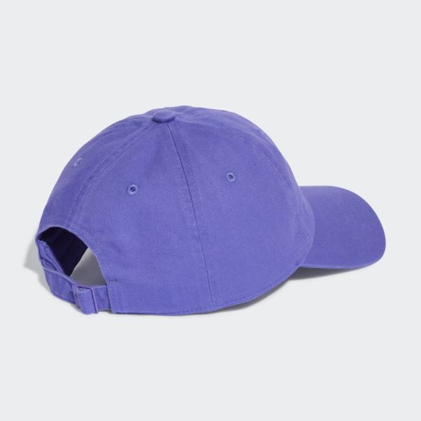 Casquette De Baseball Lilas Adidas Adicolor Classics Trefoil Stonewashed