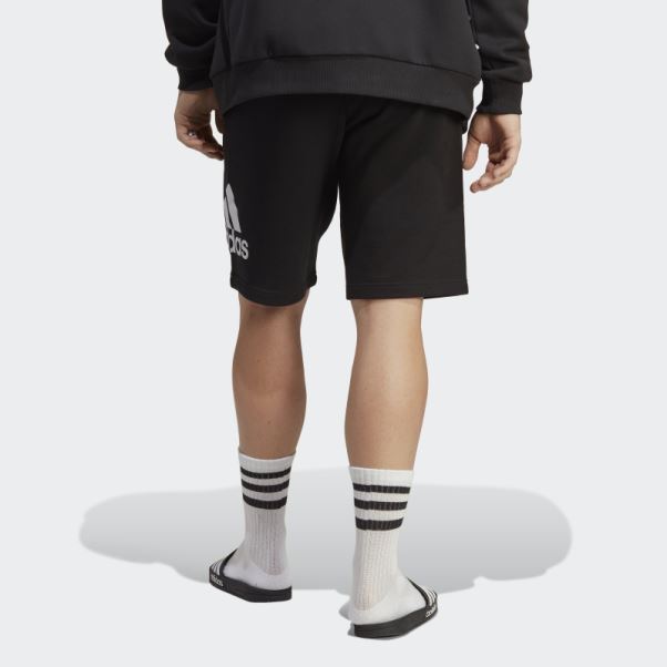 Short En Molleton à Gros Logo Essentials Adidas Noir