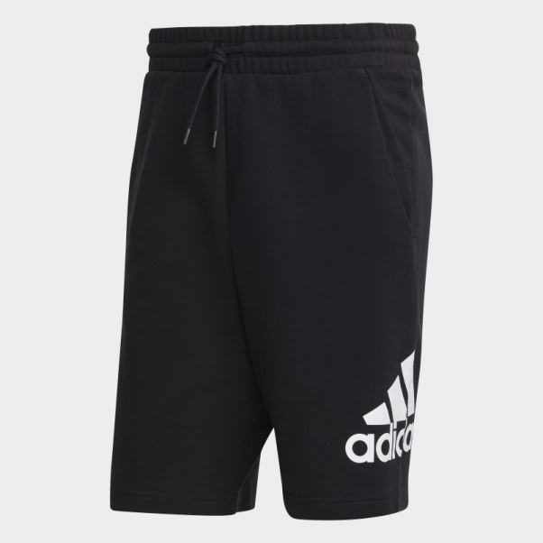 Short En Molleton à Gros Logo Essentials Adidas Noir