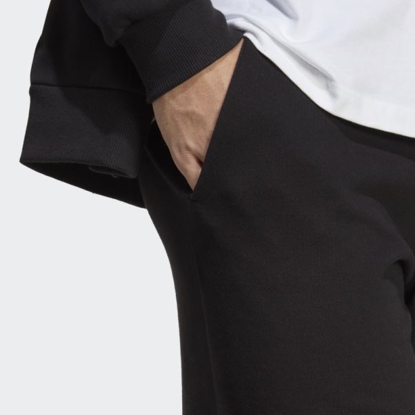 Short En Molleton à Gros Logo Essentials Adidas Noir