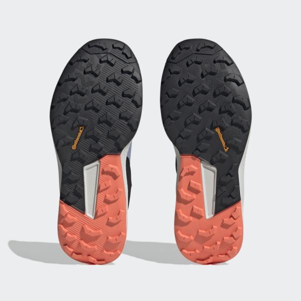 Terrex Trail Rider Gore-tex Chaussures De Course Sur Sentier Argent Violet Adidas