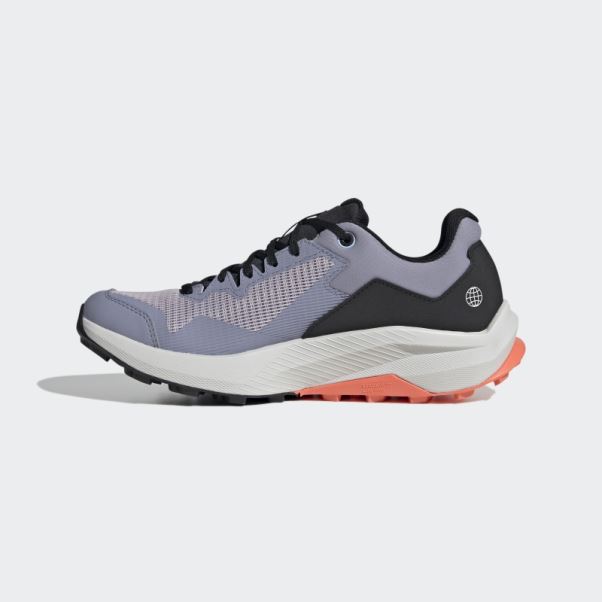 Terrex Trail Rider Gore-tex Chaussures De Course Sur Sentier Argent Violet Adidas