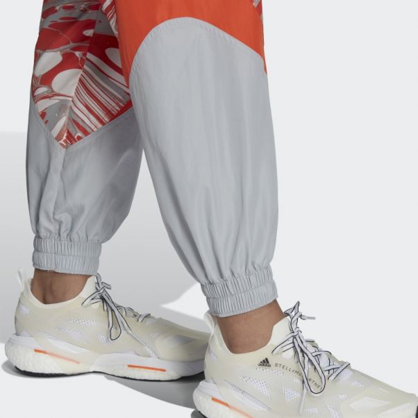 Adidas By Stella Mccartney Pantalon De Survêtement Tissé Imprimé Onix Hot