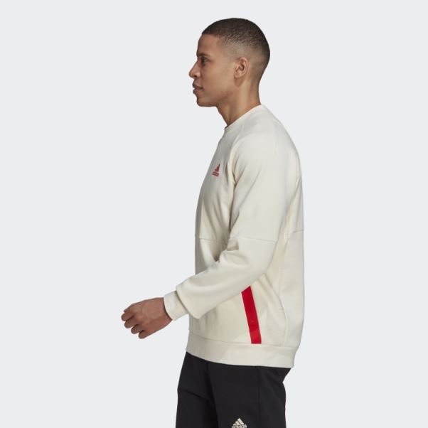 Sweatshirt Blanc Conçu Pour Gameday Crew Adidas