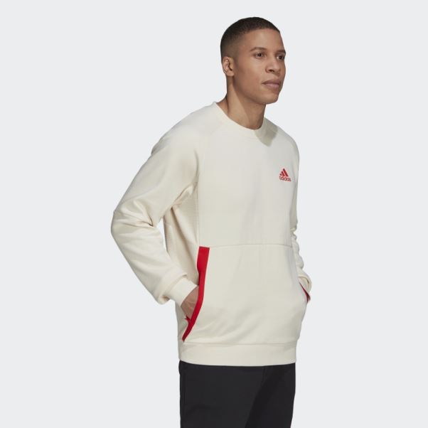 Sweatshirt Blanc Conçu Pour Gameday Crew Adidas