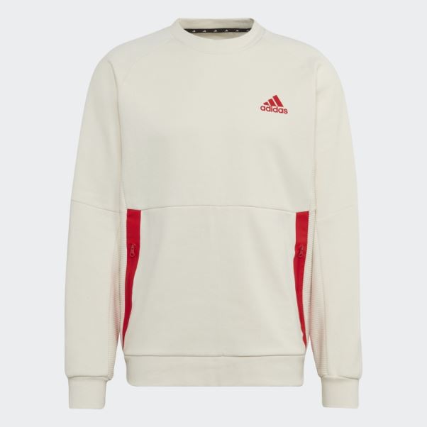 Sweatshirt Blanc Conçu Pour Gameday Crew Adidas