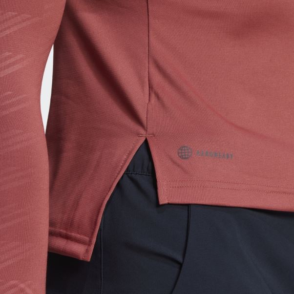 Adidas Terrex Multi T-shirt Demi-zip Rouge