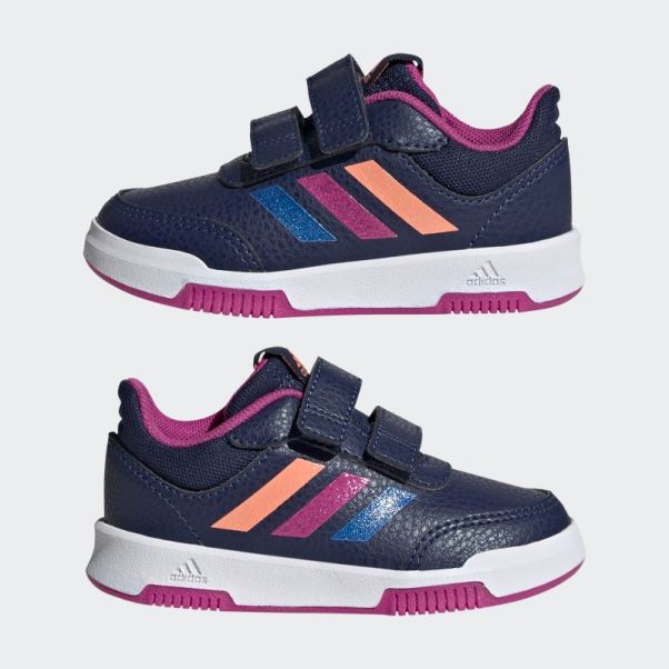 Adidas Tensaur Bleu Foncé Chaussures à Crochets Et Boucles élégantes