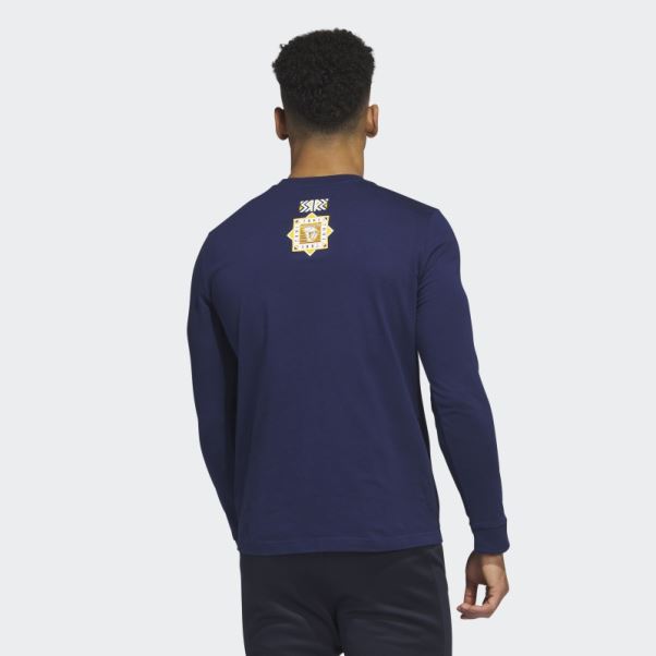T-shirt à Manches Longues Adidas Prédateurs Playmaker Bleu Marine