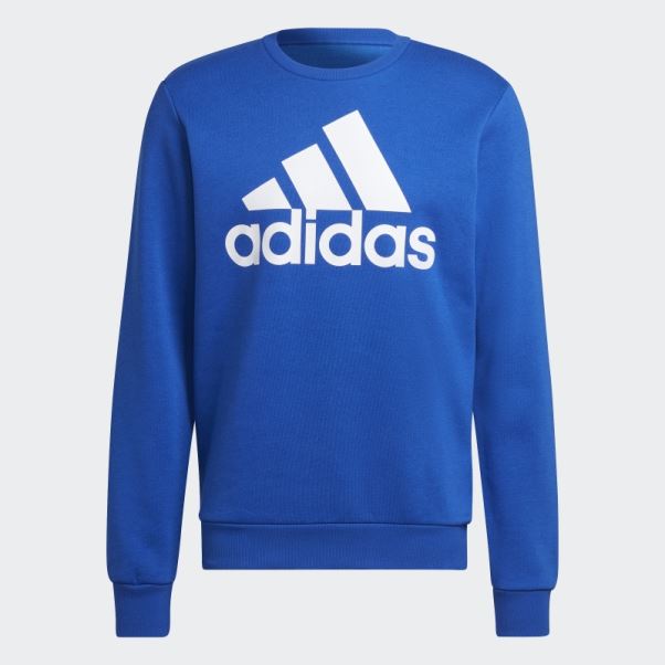 Adidas Sweat Bleu Royal Essentials Gros Logo
