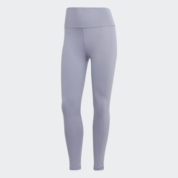 Optime Training 7/8 Leggings Argent Violet Adidas