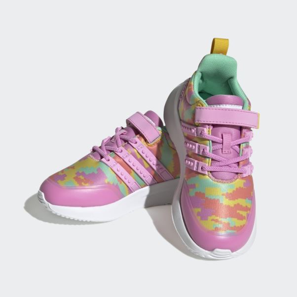 Adidas X Lego Racer Tr21 Chaussures à Lacets élastiques Et Sangle Supérieure Orchidée