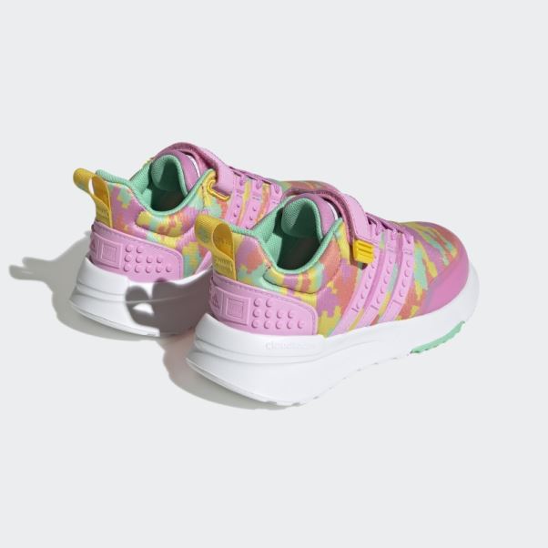 Adidas X Lego Racer Tr21 Chaussures à Lacets élastiques Et Sangle Supérieure Orchidée