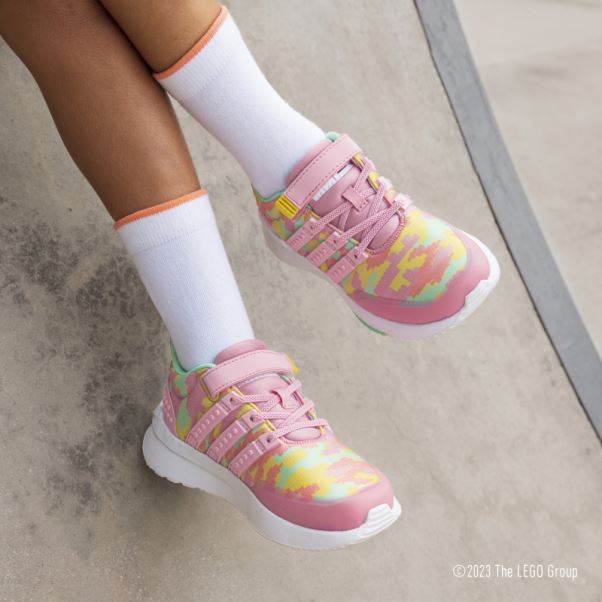 Adidas X Lego Racer Tr21 Chaussures à Lacets élastiques Et Sangle Supérieure Orchidée Chaude