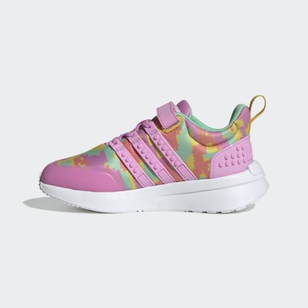 Adidas X Lego Racer Tr21 Chaussures à Lacets élastiques Et Sangle Supérieure Orchidée Chaude