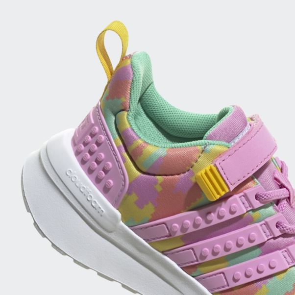 Adidas X Lego Racer Tr21 Chaussures à Lacets élastiques Et Sangle Supérieure Orchidée Chaude