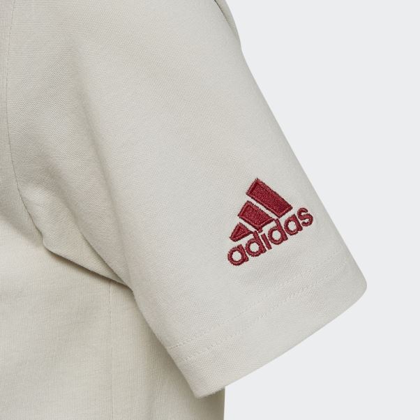 Adidas Coupe Du Monde Fifa 2022 Emblème Officiel Tee Talc