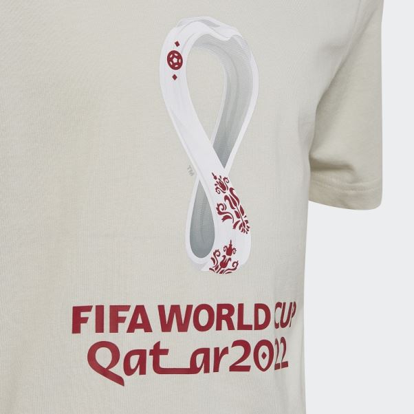 Adidas Coupe Du Monde Fifa 2022 Emblème Officiel Tee Talc