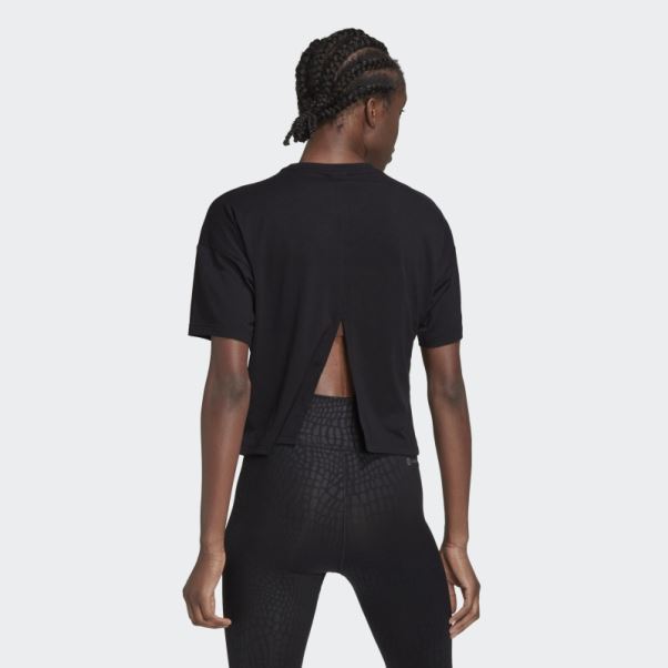 T-shirt Logo 3 Barres Train Icones Noir Adidas