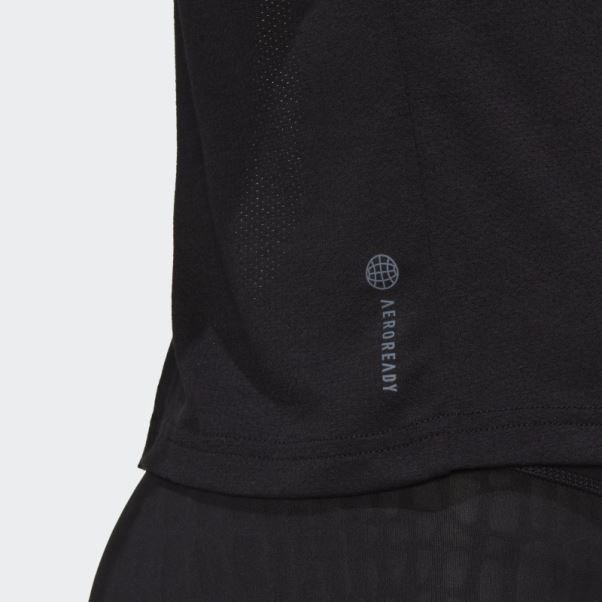 T-shirt Adidas Train Icones 3 Bar Logo Noir