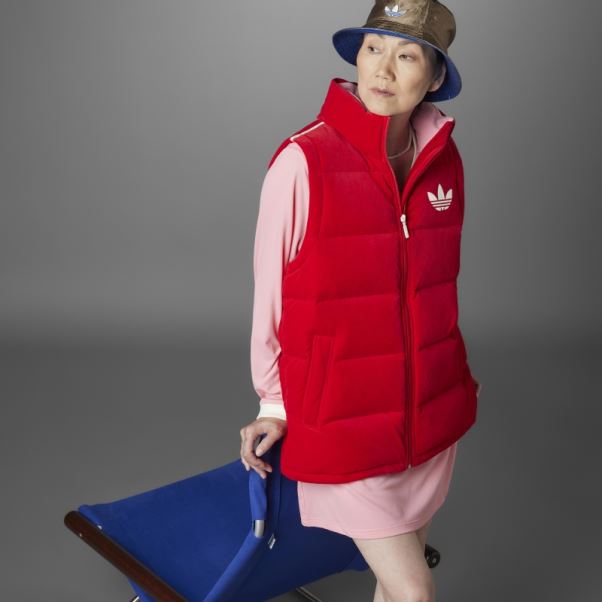 écarlate Adicolor Heritage Now Velours Gilet Adidas
