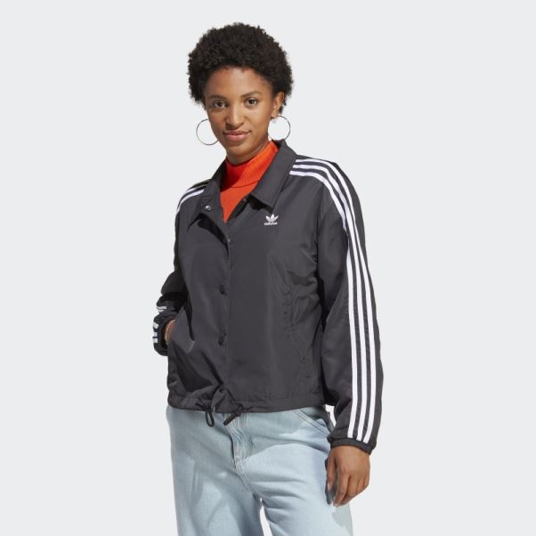 Veste D'entraîneur à 3 Bandes Adicolor Classics Noir Adidas