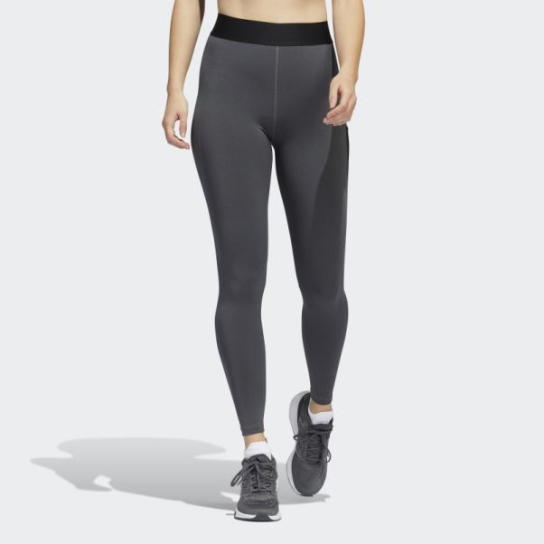 Collant Techfit Period-proof 7/8 Adidas Gris Foncé Chiné
