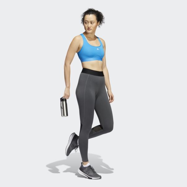 Collant Techfit Period-proof 7/8 Adidas Gris Foncé Chiné