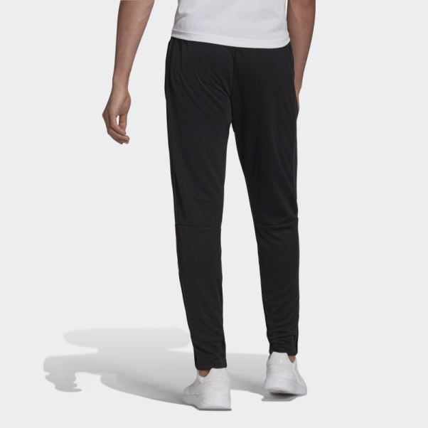 Pantalon Adidas Aeroready Sereno Slim Fuselé à 3 Bandes Noir